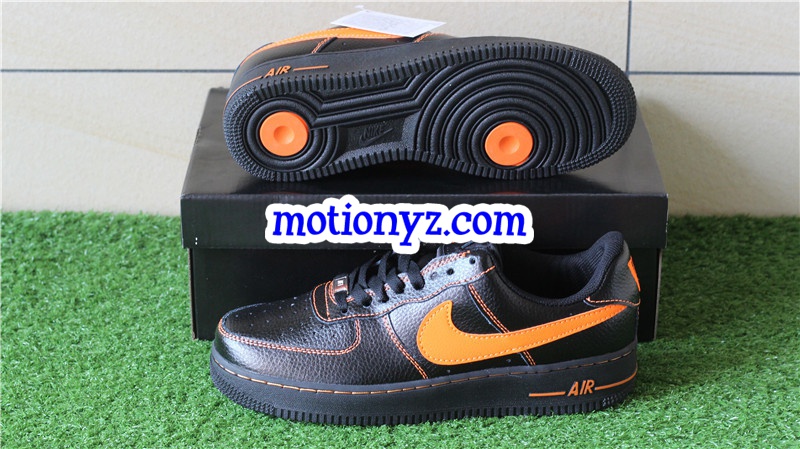 Special Field vlone X Air Force 1 Low Black Orange